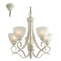 Radiant Beau 5Lt Chandelier French White 5Xe27