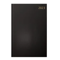 Treeline A4 2023 Executive Diary Planner Journal - Black