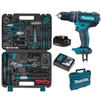 Makita - Cordless Impact Drill Kit and Bort Electrical Tool Set - Combo