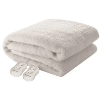 Pure Pleasure - Sherpa Fleece - Fitted Electric Blanket W/ Elastic - Double