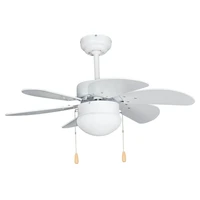Bright Star FCF083 WHITE Ceiling Fan with Light