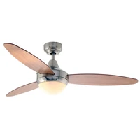 Swirl Fan (3 Blades) Satin Chrome/Maple Cherry - Excl. 2 x E14 40w