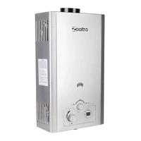 Zooltro 12L Indoor & Outdoor Instant Gas Geyser w/ LCD Display - Silver