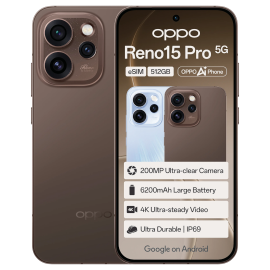 Oppo Reno15 Pro 5G Dual SIM (Brown)