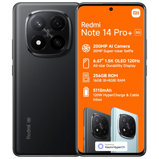 Redmi Note 14 Pro Plus 5G 512GB Dual SIM (Black)