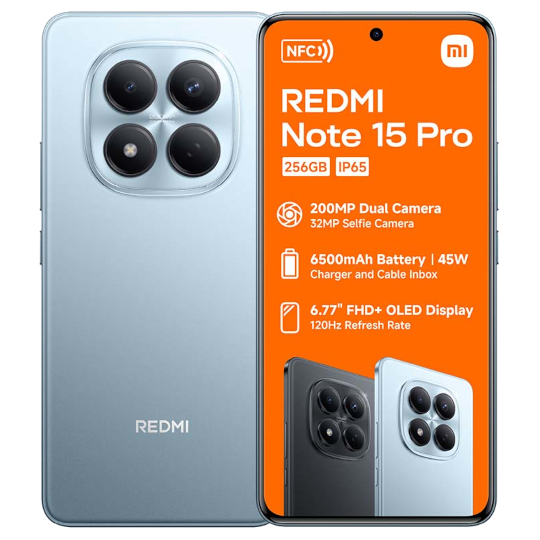 Redmi Note 15 Pro 4G 256GB Dual SIM (Blue)