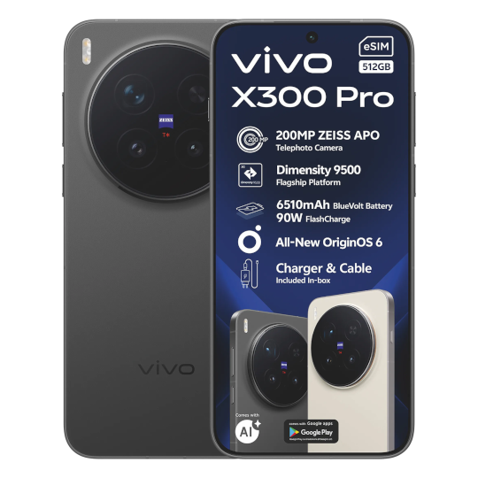 Vivo X300 Pro 5G Dual SIM (Black)
