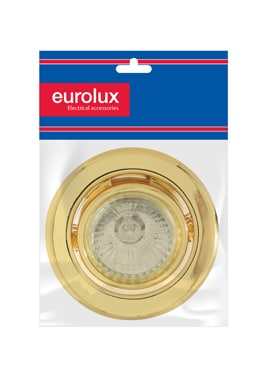 Eurolux Downlight Gu10 Par16 50W 220V P/Brass (Pp)