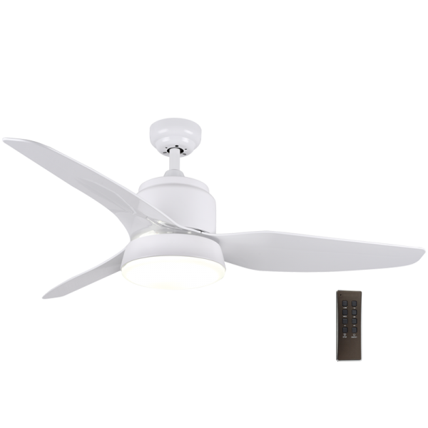 Bright Star FCF040 WHITE Ceiling Fan with Lights