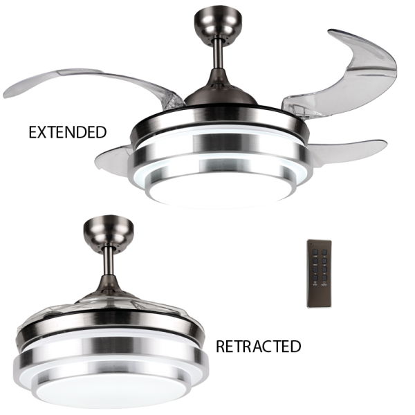 Bright Star FCF043 SATIN Ceiling Fan with Light