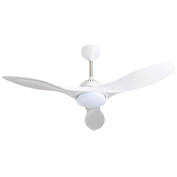 Bright Star FCF052 WHITE Ceiling Fan with Light