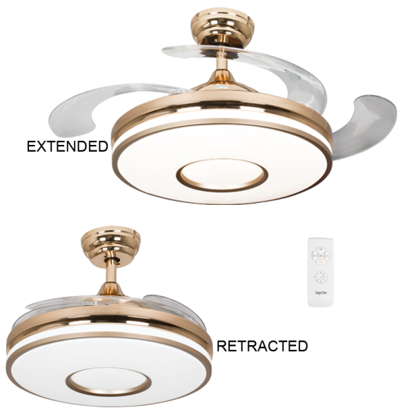 Bright Star FCF056 BRASS Ceiling Fan with Light