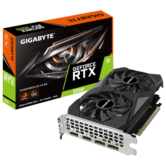 Gigabyte GeForce RTX 3050 Windforce OC V2 6GB Graphics Card