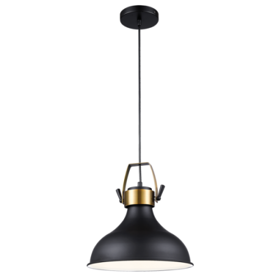Bright Star Annag Wide Black Pendant Light