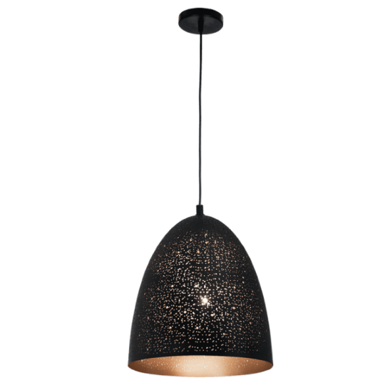 Bright Star Agnes Narrow Dome Black Pendant Light