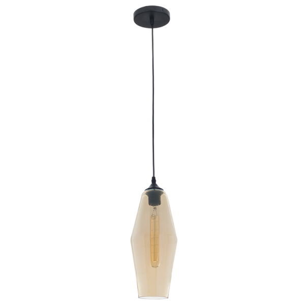 Bright Star Glass Raindrop Pendant Light - PEN756 AMBER