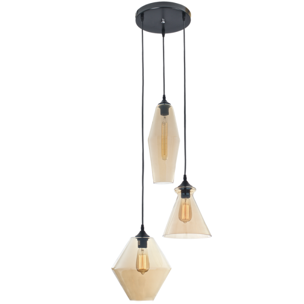 Bright Star Catriona Cluster Glass Pendant Light