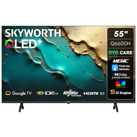 Skyworth 55-inch QLED 4K Google TV - 55Q6600H
